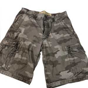 Old navy Gray Camouflage Cargo Shorts